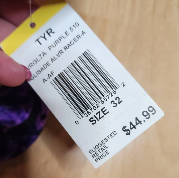 NWT TYR Male Nexus All Over Racer in purple. Size 32. - Picture 2 of 14